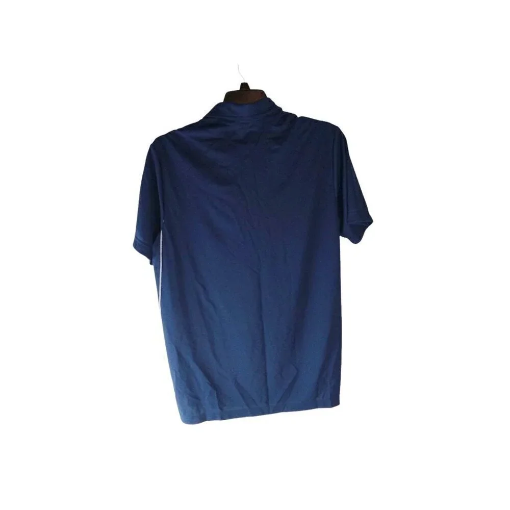 Adidas NEW Navy Blue Stetchy Athletic Sport Mens Medium Active Golf Polo Shirt